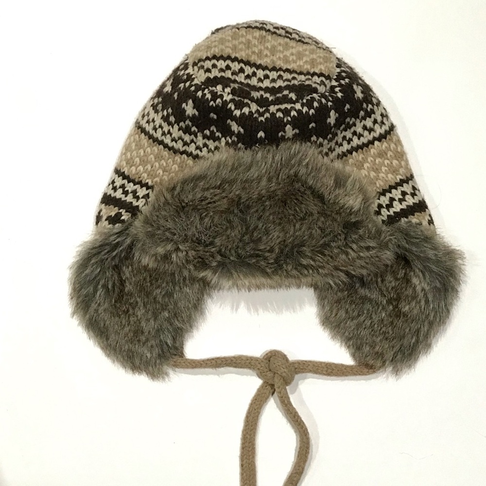 AMERICAN EAGLE FAUX FUR TRAPPER HAT
